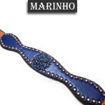 Levantador de Peiteira Couro Colorido Cravo e Flor de Strass - Master Selas