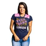 T-SHIRT MISS COUNTRY - ENCANTO - AZUL MARINHO