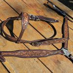 Conjunto Cabeçada e Peiteira de Couro Bordado 35352 - Boots Horse