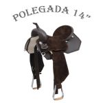 Sela Equitech Polegada 14" Neoprene Café - Aba Recortada 