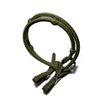 Rédea com Peia Boots Horse Nylon CS 8 tento sem Mosquetão - VERDE MILITAR 