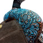 SELA FORMA PROTEC HORSE NEOPRENE CAFÉ - BORDADO AZUL/STRASS/ABA RECORTADA