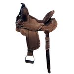 SELA FORMA PROTEC HORSE COURO MARROM TACHA CRAVINHO COBRE ACENTO CAFÉ