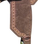 Sela Protec Horse Oficial Neoprene Café - Tachas e Cravos Cor Cobre