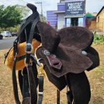 Sela Oficial Protec Horse Neoprene Café - Simples Aba recortada