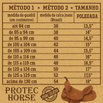 Sela Forma Protec Horse Neoprene Café - Aba Virada Recortada