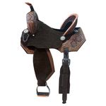 SELA FORMA PROTEC HORSE NEOPRENE CAFÉ - BORDADO CARAMELO/ASSENTO PRETO/ABA RECORTADA/RANCHEIRA