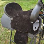 Sela Tambor Equitech Neoprene Café Aba Lisa Recortada #3670