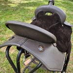 Sela Tambor Equitech Neoprene Café Aba Lisa Recortada #3670