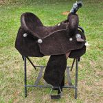 Sela Tambor Forma Protec Horse Neoprene Café Aba Virada Recortada #2303