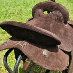 Sela Tambor Equitech Neoprene Virado Café Redonda #3670