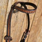 Cabeçada Boots Horse Orelha 39743 AL Couro Bordado Fivela Importada #8547