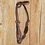 Cabeçada Boots Horse Orelha 39743 AL Couro Bordado Fivela Importada #8547