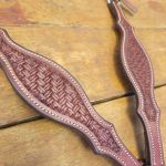 Peiteira de Couro Boots Horse Bordada Estreita Tambor #8551 - 570,00