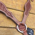 Peiteira de Couro Boots Horse Bordada Estreita Tambor #8551 - 570,00