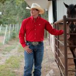 Camisa Masculina Classic Fit Western Manga Longa Vermelho #MTW1103313 - Cinch