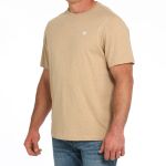 Camiseta Masculina Men's Logo Tee Caqui #MTK1650005 - Cinch