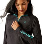 Moleton Ariat Feminino Laguna ZP LS Black - 10054519