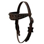 CABECADA MASTER SELAS COURO TESTA - STRASS E CRAVO