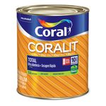 Esmalte Coralit Acetinado Base água Branco - 900ml
