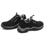 Sapato de Segurança em Microfibra - Preto e Cinza - Estival - EN10021S2 - CA 50880