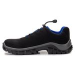 Sapato de Segurança em Microfibra - Preto e Azul - Estival - EN10021S2 - CA 50880
