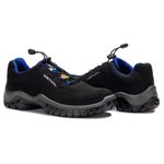 Sapato de Segurança em Microfibra - Preto e Azul - Estival - EN10021S2 - CA 50880
