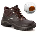 Bota de Segurança em Couro - Café - Estival - WO10033S1 - Bico Composite - CA 42553