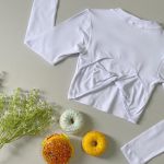 Cropped Branco Manga Longa