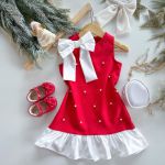 Vestido Vermelho Laço