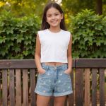 Short Jeans Borboletas