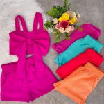 Conjunto Laço Rosa