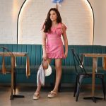 Conjunto Saia Rosa
