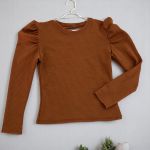 Blusa Manga Longa Marrom