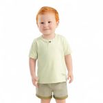 Conjunto Bebê Linho Com Bordado Colorittá Laranja