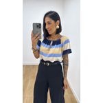 Blusa Ciganinha Azul Claro