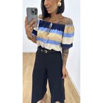 Blusa Ciganinha Azul Claro