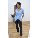 Blusa Cruzada Azul Bebe