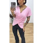 Blusa Cruzada Rosa Bebe