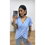 Blusa Cruzada Azul Bebe
