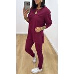 Conjunto Isis Vinho