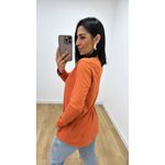 Blusa Selma Canelada Telha