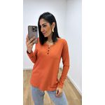 Blusa Selma Canelada Telha