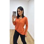 Blusa Selma Canelada Telha