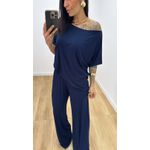 Conjunto Jaque Azul Marinho