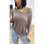 Blusa Marcela Caqui
