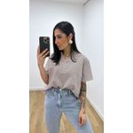 Camisa Iracema Marrom/Branca