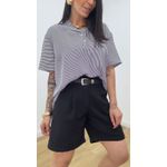 Camisa Iracema Preta/Branca