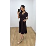 Vestido Norma Marrom