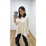 Blusa Ingrid Bassi Nude Claro